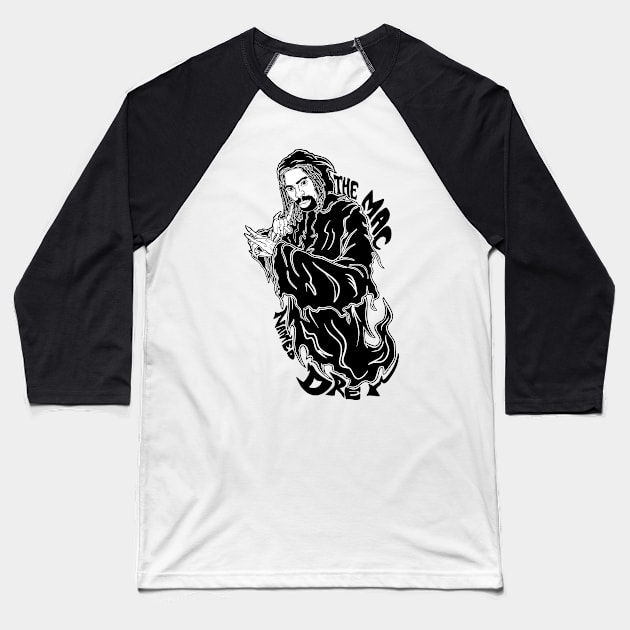 Grim Rapper Mac Dre Baseball T-Shirt by TheDopestRobot